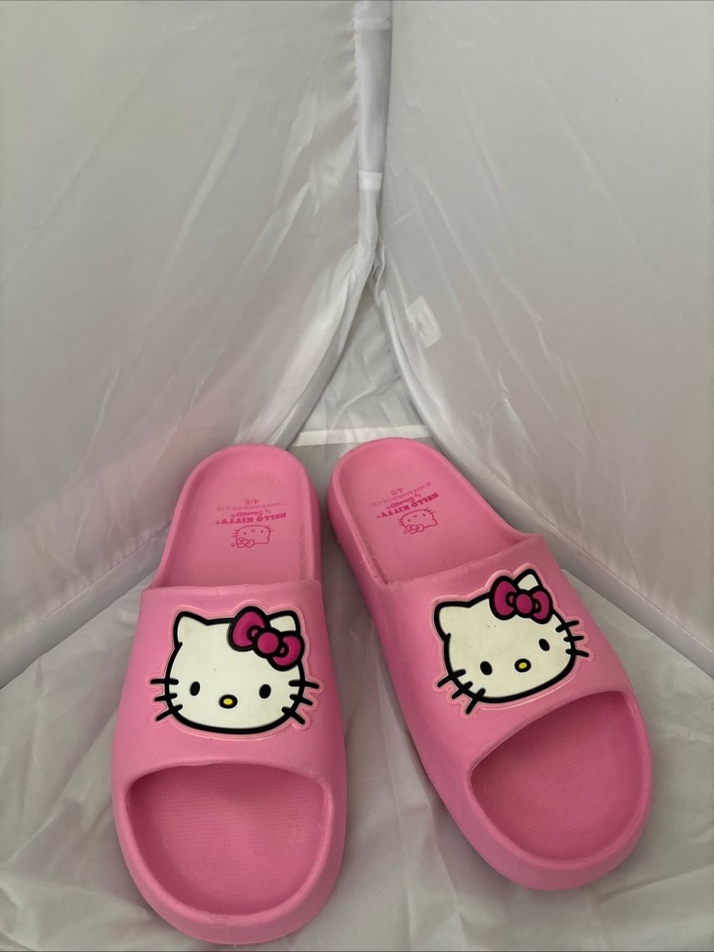 Sanrio Hello Kitty Bright Pink Slide Sandals